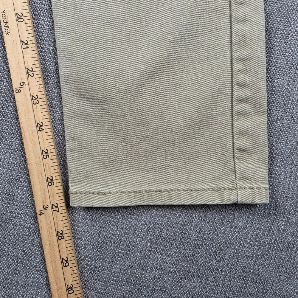 Levi's 502 Regular Tapered Mens 34x30 Tan Khaki Twill Chino Pants Stretch Casual